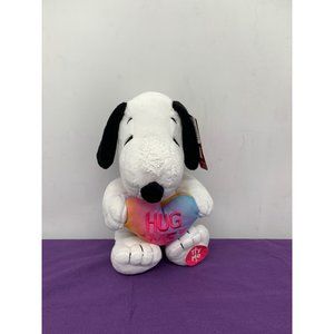 Peanuts Snoopy Dog Hug Me I play Linus and Lucy Musical Plush 12 Inch TAG FLAW